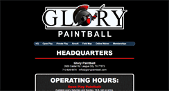 Desktop Screenshot of glorypaintball.com